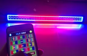 JHB 13""22"32"42"50" Dream Color CHASING Halo Remote APP Light Bar 3"Work Lights - Foto 1 di 13