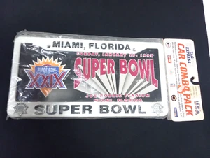 Vintage Super Bowl XXIX Joe Robbie Miami 1995 License Plate Frame & More - Picture 1 of 5