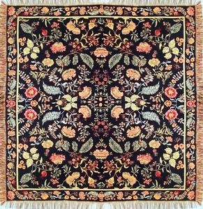 NEW 60"  ROSALI BELGIAN TAPESTRY TABLE CHAIR THROW BED SPREAD + FRINGES 07187/40 - Picture 1 of 6