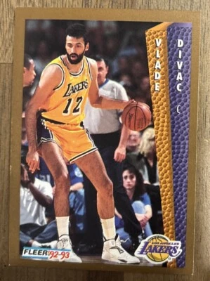Vlade Divac - 1992-93 Fleer #107      Los Angeles Lakers                    E175 - Image 1 of 2