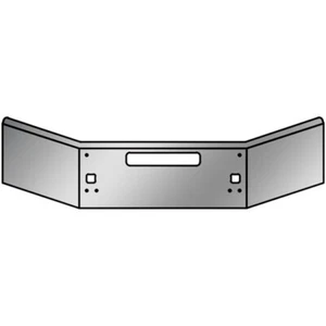 BESTfit Chrome 14 Inch Bumper W/Taper, Tow & Vent Holes For Kenworth - Picture 1 of 2