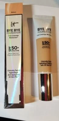 It Cosmetics Bye Bye Foundation Full Coverage Moisturizer 1.0 Oz Medium NIB - Image 1 of 4