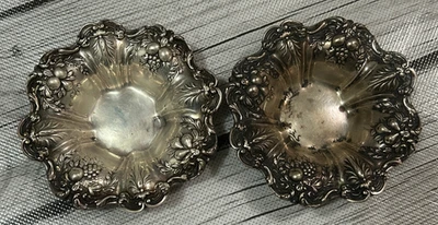 Juego Lote de 2 Plato Tuerca Plata Esterlina REED & BARTON FRANCIS 1er X569 Foto 1 de 4