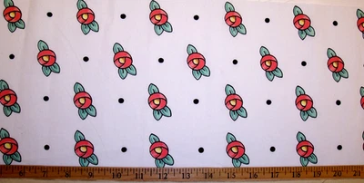 LOTE DE 17 PIEZAS RESTOS DE TELA DE ALGODÓN BLANCO FLORAL FEF ROSA MARY ENGELBREIT FOTO #1 Foto 1 de 3