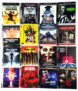 4x $20 4K Slip Covers! No Discs, slip covers only! Many rare and OOP slips! - Picture 1 of 14
