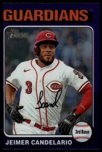 2024 Topps Heritage #221 Jeimer Candelario Chrome Purple Refractor - Bild 1 von 2