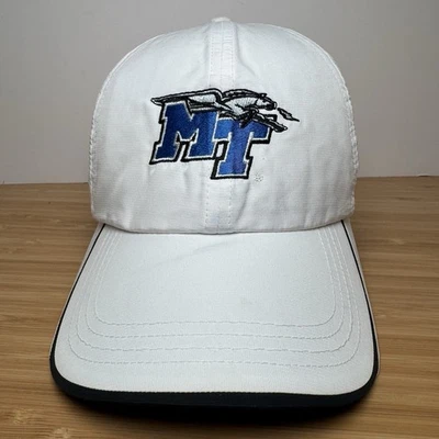 Nike Golf Middle Tennessee Blue Raiders White Dad Cap Strapback Hat Adjustable - Image 1 of 4