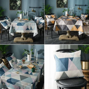 Rectangle Tablecloth Dining Kitchen Desk Table Cloth Cover Tablewear Party Decor - Picture 1 of 21