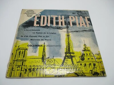 EDITH PIAF JE N'EN CONNAIS PAS LA FIN/Le Fanion De La Legion Vinyl 7" 45RPM Rare - Imagem 1 de 4
