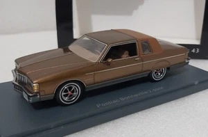 WOW Pontiac Bonneville Brougham 2 Puertas 1980 Marrón Met 1:43 Neo ¡EXTREMADAMENTE RARO! - Imagen 1 de 13