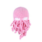 Funny Tentacle Octopus Beanie Crochet Knit Beard Hat Fisher Cap Wind Ski Mask