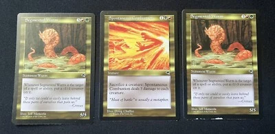 MTG Segmented Wurm & Spontaneous Combustion Tempest Regular Uncommon - Image 1 of 4