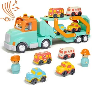 Transport Car Carrier Truck Toys for 2 3 4 5 Years Old Kids, 24 inches... - Picture 1 of 14