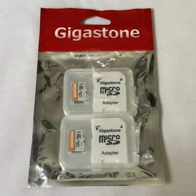 Gigastone 128GB Micro SD Card, 2Pack, 4K UHD Video, Switch Compatible Gaming - Image 1 of 4