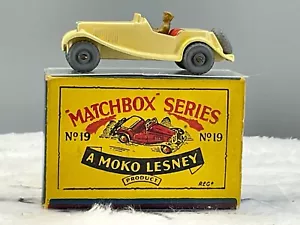 1950's Matchbox Lesney#19A MG,off white ,N, Mint in B2 box all Orig,N.O.S - Picture 1 of 14