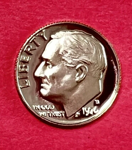 1976 S Roosevelt Dime GEM DEEP CAMEO PROOF Cover