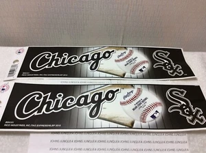 CHICAGO WHITE SOX BUMPER STICKERS LOT OF 2 New with tag 10.5 inches by 3 inches - Picture 1 of 3