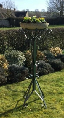Planter Stand Holder Pedestal Wrought Iron Florist  Church Wedding - Image 1 of 4