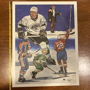 RARE Wayne Gretzky Vintage 1992 Classic Sports Art Print 11x14 Poster #481/5000 - Picture 1 of 10