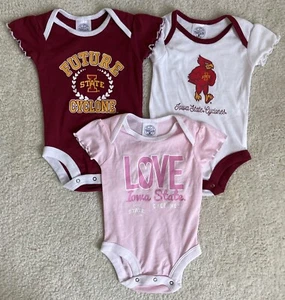 NCAA Iowa State Cyclones Baby Mädchen 3er-Pack Body-Set - 3-6M - Bild 1 von 6