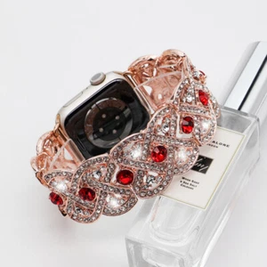 For Apple Watch Band Ultra 49mm Diamond Metal Strap Bracelet iWatch 9 8 7 6 5 4 - Zdjęcie 1 z 24