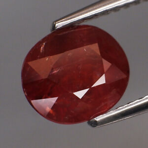 2.12Ct.RARE COLOR! Natural Imperial Red UNHEATED Sapphire Tanzania