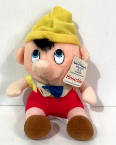 Peluche vintage Walt Disney Pinocchio con etichetta - Foto 1 di 6