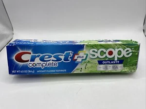 Blanqueamiento Completo Crest + Pasta de Dientes Scope, 6,5 OZ Expiración 07/2024 - Imagen 1 de 2