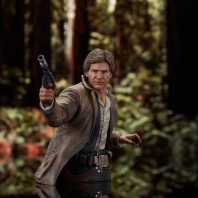 GENTLE GIANT STAR WARS RETURN OF THE JEDI HAN SOLO ENDOR EXCLUSIVE 1/6 BUST NEW - Image 1 of 4