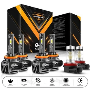AUXBEAM Canbus LED Headlights Hi Lo Beam Fog Lights for Nissan Sentra 2013-2024 - Picture 1 of 12