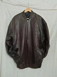 rare vintage  knoles & carter leather jacket size S (GT65) - Picture 1 of 12