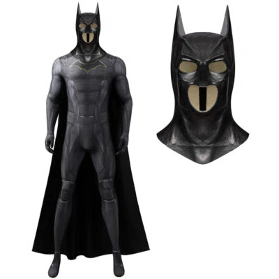 Batman Jumpsuit Cape Gotham Knights Bruce Wayne Suits Cosplay Costume Halloween - Image 1 of 4