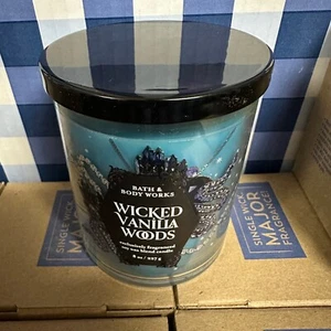 Lot of 11 Wicked Vanilla Woods Single Wick Candle 8 oz Bath & Body Works NEW - Picture 1 of 2