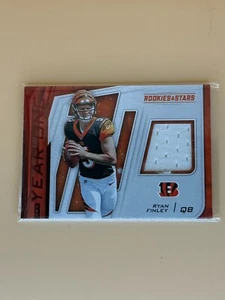 Ryan Finley 2019 Panini Rookies & Stars Year One Rookie Jersey #YO-RF Bengals RC - Picture 1 of 2