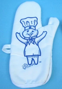 FS PILLSBURY DOUGHBOY WHITE OVEN MITT Poppin' Fresh 1993 - Picture 1 of 3