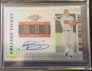 Panini Contenders Hyper Optic Silver Prizm Bryson Stott 2019 automático en tarjeta/15 - Imagen 1 de 1