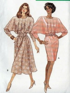 Damen Kleid Butterick Muster #6668 Gr. 12-16 leicht 1988 ungeschnitten - Bild 1 von 3