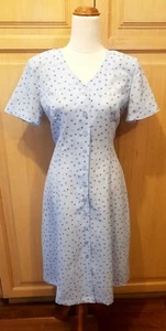 Vintage, Target, Size 10, Button Up, Blue Floral, Tea Party / Picnic Dress - GUC - Picture 1 of 12