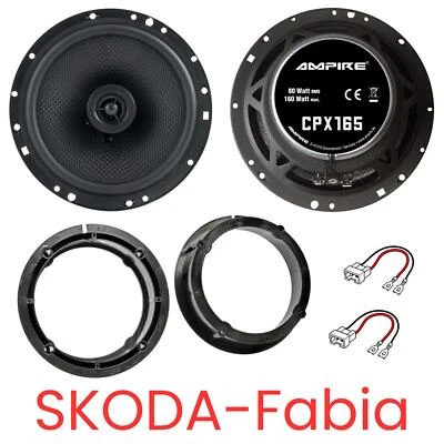 AMPIRE CPX165 Koaxial-Lautsprecher Boxen Set kompatibel für Skoda Fabia (5J) - Bild 1 von 4
