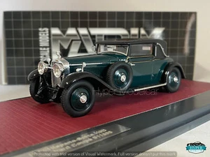 MATRIX SCALE MODELS 1/43 Hispano Suiza H6B 11608 PW 1927 Green Art.MX50806-041 - Foto 1 di 6