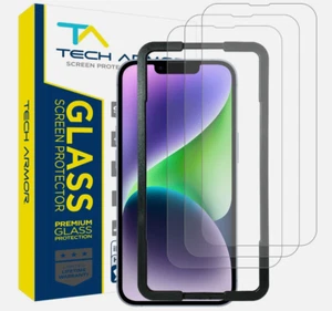 Tech Armor Glass Screen Protector for iPhone 14 Plus and 13 Pro Max 6.7" 3-PACK - Picture 1 of 3