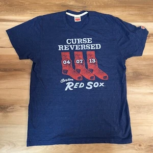 Boston Red Sox Shirt Mens Medium Homage USA made Crewneck Curse Reversed - Picture 1 of 9
