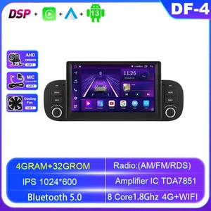 For Fiat Panda GPS Android Auto CarPlay Car Radio Screen Multimedia Video Player - Picture 1 of 30