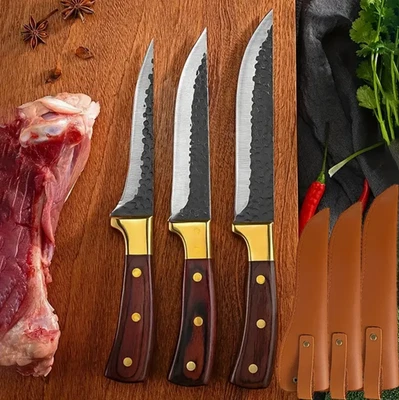 Küchenmesser Profi Kochmesser Set Japanisches Damaskus Muster Edelstahl Messer - Bild 1 von 4