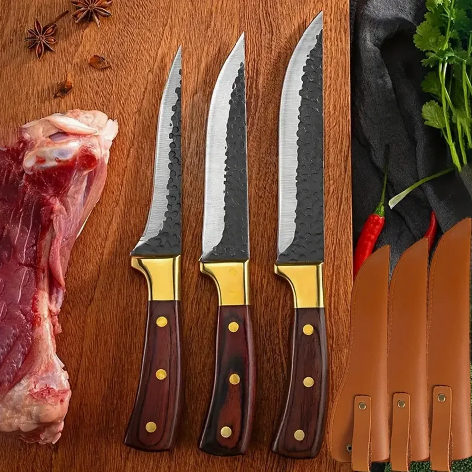 Küchenmesser Profi Kochmesser Set Japanisches Damaskus Muster Edelstahl Messer - Bild 1 von 4