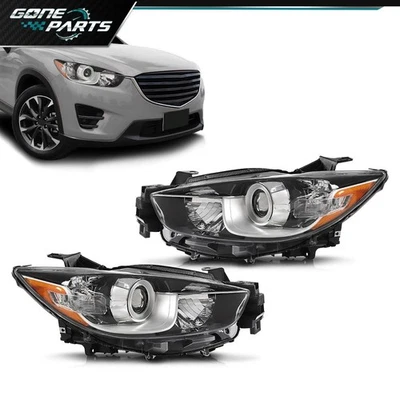 头灯适合 2013 - 2016 年马自达 CX-5 投影仪工厂卤素前照灯 — 第 1/4 张图片