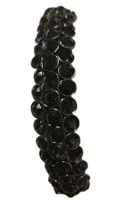 Brazalete. Hermosa pieza de estiramientos de piedras azules oscuras - Imagen 1 de 3