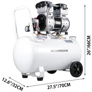 Succebuy 25/60L Air Compressor 110V/240V Oil-Free Air Compressor 750W1 HP for Ho - Picture 1 of 14