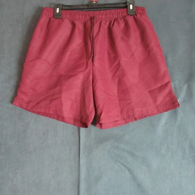 Shorts BCG Masculino Tamanho Médio Borgonha Ativo Elástico Cintura Academia Casual Atlético - Imagem 1 de 4