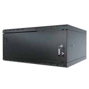 S-RC19-4U-450MB Rack Cabinet 19" 4U, 450mm, Metal Door, Black - Afbeelding 1 van 8